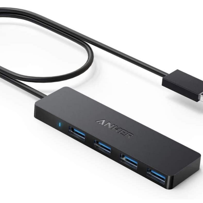 Ilustracja do: Rozdzielacz usb-a Anker 4 porty